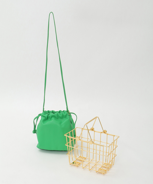 SOFFITTO（ソフィット）の「【ZANCHETTI/ザンケッティ】MARKET BAG（ハンドバッグ・レディース・グリーン/ブラック・FREE）」の3枚目の写真