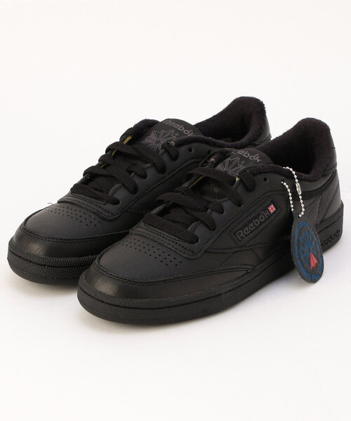 FREAK'S STORE(フリークスストア)の「Reebok/リーボック CLUB C 85 BLACK/クラブシー 85(スニーカー・レディース・ブラック・24.5cm/24.0cm/23.5cm)」の1枚目の写真