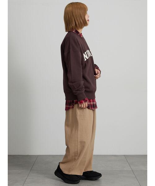 Samansa Mos2(サマンサ モスモス)の「ツイルワイドストレートパンツ(その他パンツ・レディース・チェック・F)」の12枚目の写真