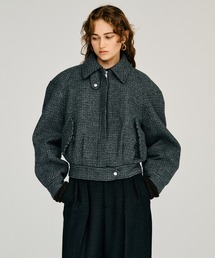 PRANK PROJECT（プランクプロジェクト）の「【2026Winter Pre-Order】レザーカラーショートコート / Leather Collar Short Coat（ブルゾン）」