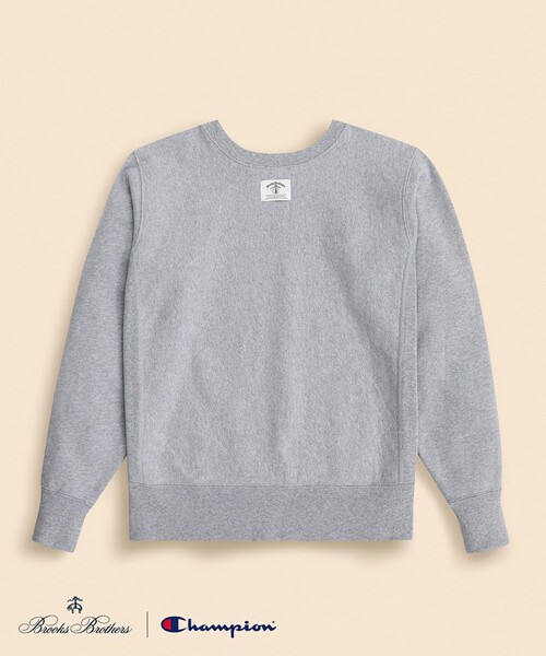 Champion（チャンピオン）の「Brooks Brothers×Champion　USAコットン　ラバープリントロゴ　スウェットシャツ　Made in USA（スウェット・メンズ・ブラウン/ブラック/ネイビー/グレー/ホワイト/グリーン・LARGE/MEDIUM/SMALL）」の8枚目の写真