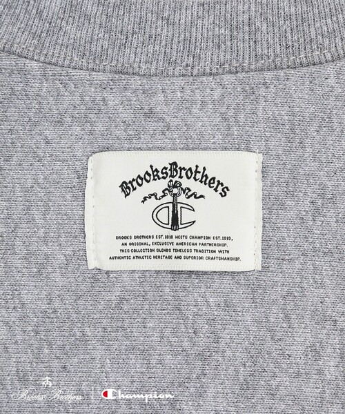 Champion（チャンピオン）の「Brooks Brothers×Champion　USAコットン　ラバープリントロゴ　スウェットシャツ　Made in USA（スウェット・メンズ・ブラウン/ブラック/ネイビー/グレー/ホワイト/グリーン・LARGE/MEDIUM/SMALL）」の12枚目の写真