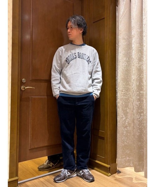 Champion（チャンピオン）の「Brooks Brothers×Champion　USAコットン　ラバープリントロゴ　スウェットシャツ　Made in USA（スウェット・メンズ・ブラウン/ブラック/ネイビー/グレー/ホワイト/グリーン・LARGE/MEDIUM/SMALL）」の15枚目の写真