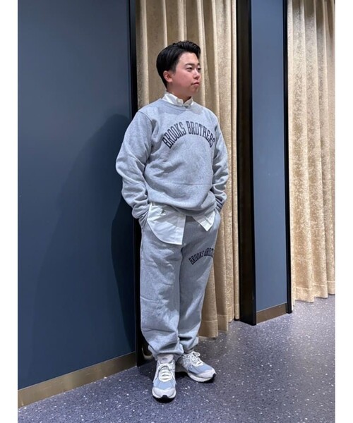 Champion（チャンピオン）の「Brooks Brothers×Champion　USAコットン　ラバープリントロゴ　スウェットシャツ　Made in USA（スウェット・メンズ・ブラウン/ブラック/ネイビー/グレー/ホワイト/グリーン・LARGE/MEDIUM/SMALL）」の16枚目の写真