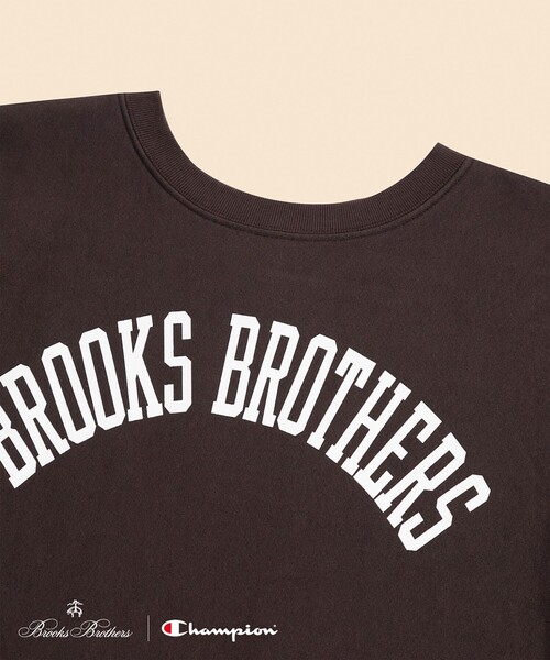 Champion（チャンピオン）の「Brooks Brothers×Champion　USAコットン　ラバープリントロゴ　スウェットシャツ　Made in USA（スウェット・メンズ・ブラウン/ブラック/ネイビー/グレー/ホワイト/グリーン・LARGE/MEDIUM/SMALL）」の19枚目の写真