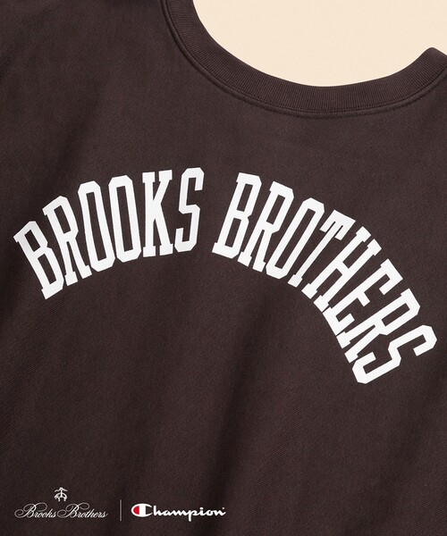 Champion（チャンピオン）の「Brooks Brothers×Champion　USAコットン　ラバープリントロゴ　スウェットシャツ　Made in USA（スウェット・メンズ・ブラウン/ブラック/ネイビー/グレー/ホワイト/グリーン・LARGE/MEDIUM/SMALL）」の20枚目の写真