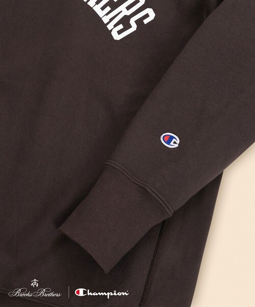 Champion（チャンピオン）の「Brooks Brothers×Champion　USAコットン　ラバープリントロゴ　スウェットシャツ　Made in USA（スウェット・メンズ・ブラウン/ブラック/ネイビー/グレー/ホワイト/グリーン・LARGE/MEDIUM/SMALL）」の21枚目の写真