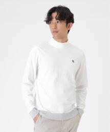 PEARLY GATES（パーリーゲイツ）の「14G天竺カシミヤタッチモックネックニットプルオーバー (MENS)（Tシャツ/カットソー）」