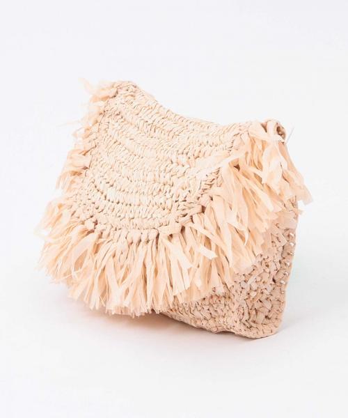 Another Edition（アナザーエディション）の「【WEB店舗限定カラー】2Wayフリンジペーパークラッチバッグ/AEBFC 2Way FRNG PPR CLT◆（クラッチバッグ・レディース・オフホワイト/ベージュ/ライトピンク/ライトブルー・FREE）」の6枚目の写真