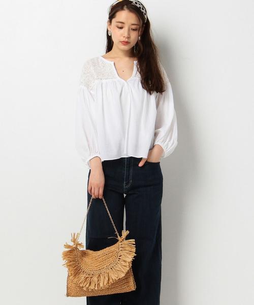 Another Edition（アナザーエディション）の「【WEB店舗限定カラー】2Wayフリンジペーパークラッチバッグ/AEBFC 2Way FRNG PPR CLT◆（クラッチバッグ・レディース・オフホワイト/ベージュ/ライトピンク/ライトブルー・FREE）」の8枚目の写真