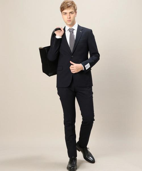 BEAUTY&YOUTH UNITED ARROWS(ビューティーアンドユースユナイテッドアローズ)の「BY Dress 2/80 シャドーチェック 2B ジャケット-Tiny◆(スーツジャケット・メンズ・ネイビー・44/50/46/52/48)」の3枚目の写真