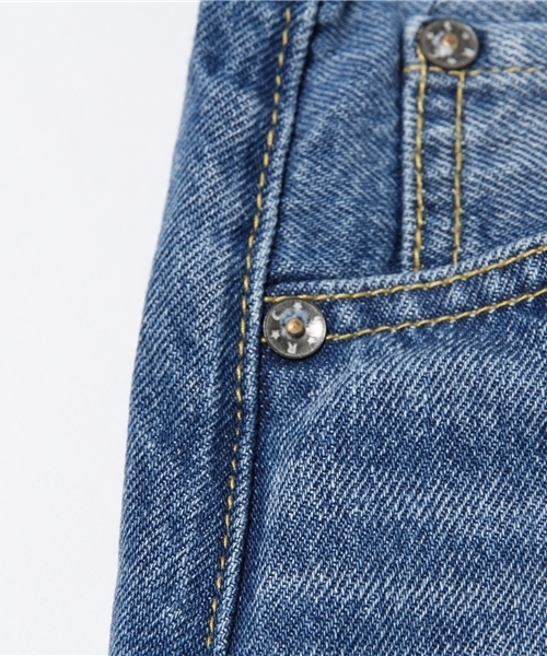 RODEO CROWNS WIDE BOWL（ロデオクラウンズワイドボウル）の「USED WASH ミニスカート（デニムスカート・レディース・ブルー・SMALL/MEDIUM/X-SMALL）」の5枚目の写真