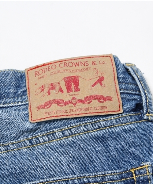 RODEO CROWNS WIDE BOWL（ロデオクラウンズワイドボウル）の「USED WASH ミニスカート（デニムスカート・レディース・ブルー・SMALL/MEDIUM/X-SMALL）」の7枚目の写真