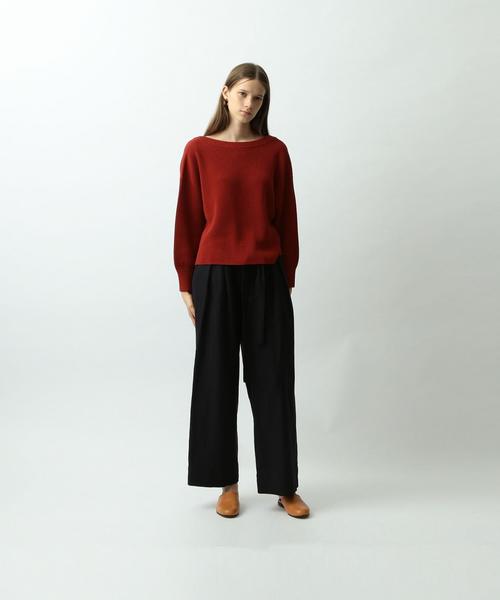 Steven Alan（スティーブンアラン）の「＜Steven Alan＞COTTON AZE WIDE KNIT/ﾆｯﾄ ◆（ニット/セーター・レディース・ブラック/レッド・FREE）」の14枚目の写真