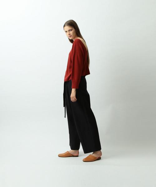 Steven Alan（スティーブンアラン）の「＜Steven Alan＞COTTON AZE WIDE KNIT/ﾆｯﾄ ◆（ニット/セーター・レディース・ブラック/レッド・FREE）」の16枚目の写真