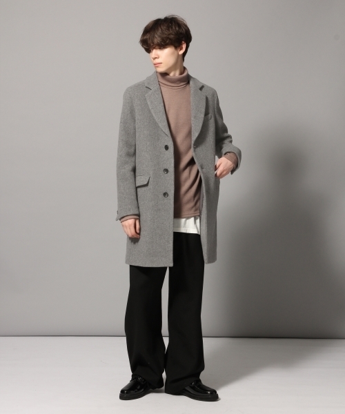 HARE(ハレ)の「タートルスムースニットソー(HARE)(ニット/セーター・メンズ・ホワイト/ブラウン/ワインレッド/ブラック・SMALL/LARGE/MEDIUM)」の8枚目の写真