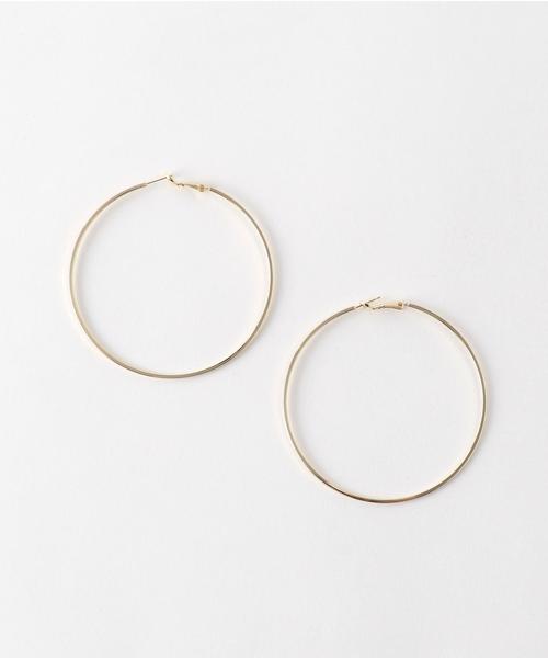 Another Edition（アナザーエディション）の「メタルフープ　ピアス（ピアス（両耳用）・レディース・ゴールド/シルバー・FREE）」の2枚目の写真