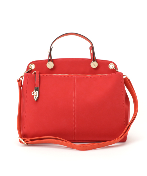 laboratory work（ラボラトリーワーク）の「ヌバック2WAYハンドバック（ハンドバッグ・レディース・レッド/ミント/グレイッシュベージュ・フリー）」の3枚目の写真