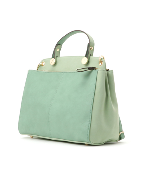 laboratory work（ラボラトリーワーク）の「ヌバック2WAYハンドバック（ハンドバッグ・レディース・レッド/ミント/グレイッシュベージュ・フリー）」の4枚目の写真