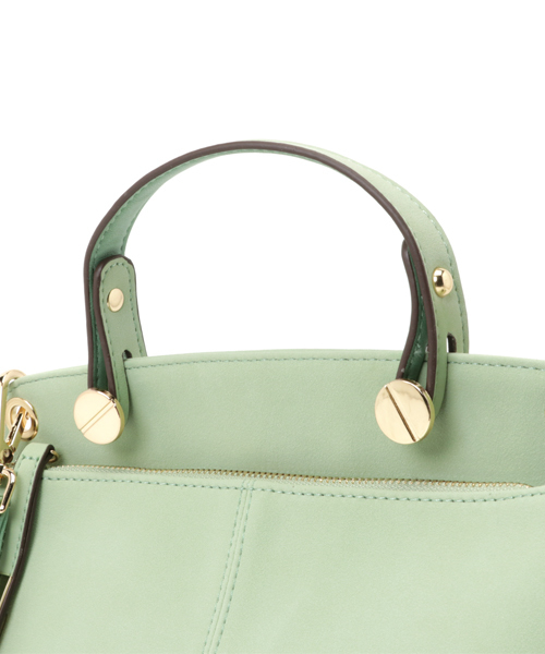 laboratory work（ラボラトリーワーク）の「ヌバック2WAYハンドバック（ハンドバッグ・レディース・レッド/ミント/グレイッシュベージュ・フリー）」の6枚目の写真