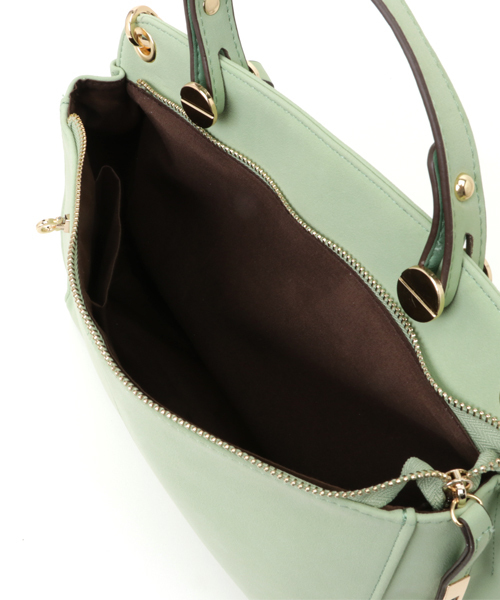 laboratory work（ラボラトリーワーク）の「ヌバック2WAYハンドバック（ハンドバッグ・レディース・レッド/ミント/グレイッシュベージュ・フリー）」の9枚目の写真