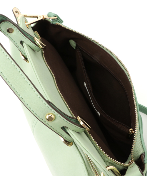 laboratory work（ラボラトリーワーク）の「ヌバック2WAYハンドバック（ハンドバッグ・レディース・レッド/ミント/グレイッシュベージュ・フリー）」の10枚目の写真