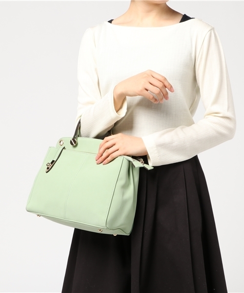 laboratory work（ラボラトリーワーク）の「ヌバック2WAYハンドバック（ハンドバッグ・レディース・レッド/ミント/グレイッシュベージュ・フリー）」の13枚目の写真