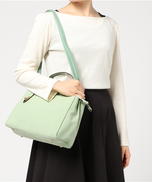 laboratory work（ラボラトリーワーク）の「ヌバック2WAYハンドバック（ハンドバッグ・レディース・レッド/ミント/グレイッシュベージュ・フリー）」の7枚目の写真