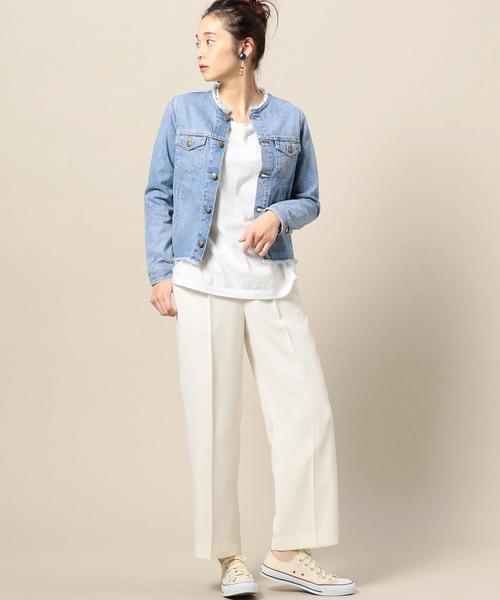 RED CARD TOKYO（レッドカード）の「＜RED CARD＞カットオフ Gジャケット ◆（デニムジャケット・レディース・ネイビー・1）」の5枚目の写真