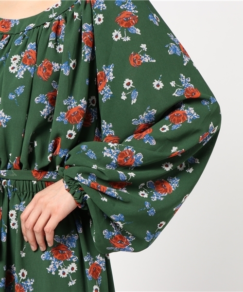 SLY（スライ）の「FLORAL OP（ワンピース・レディース・ブルー/レッド/グリーン・1/2）」の7枚目の写真