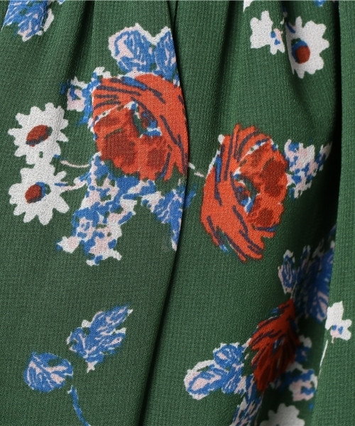 SLY（スライ）の「FLORAL OP（ワンピース・レディース・ブルー/レッド/グリーン・1/2）」の9枚目の写真