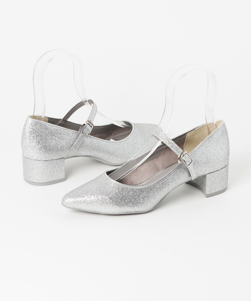 LOWRYS FARM（ローリーズファーム）の「メリージェーン  767160 （パンプス・レディース・レッド/ブラック/シルバー・LARGE/MEDIUM）」の3枚目の写真