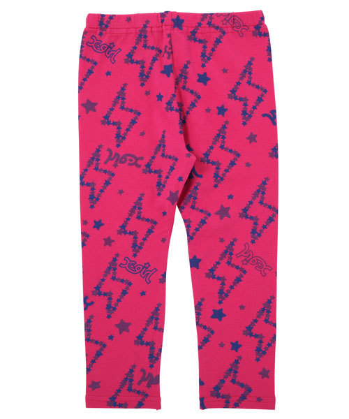 X-girl Stages（エックスガールステージス）の「“LIGHTNING  &  STAR”  LEGGINGS (4T～6T)（レギンス/スパッツ・キッズ・アッシュグレー/イエロー/ピンク・4T/5T/6T）」の3枚目の写真