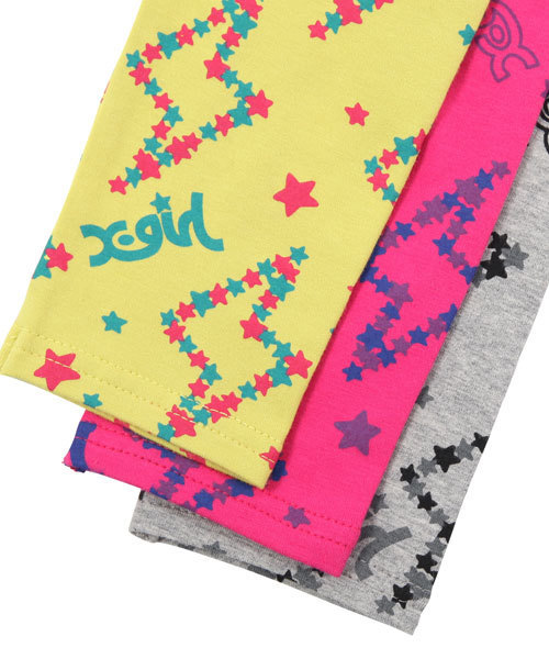 X-girl Stages（エックスガールステージス）の「“LIGHTNING  &  STAR”  LEGGINGS (4T～6T)（レギンス/スパッツ・キッズ・アッシュグレー/イエロー/ピンク・4T/5T/6T）」の4枚目の写真