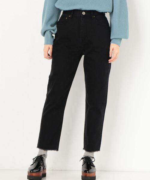 Another Edition（アナザーエディション）の「カットオフストレートDNM PT（デニムパンツ・レディース・ブラック/コバルトブルー・MEDIUM/SMALL）」の2枚目の写真