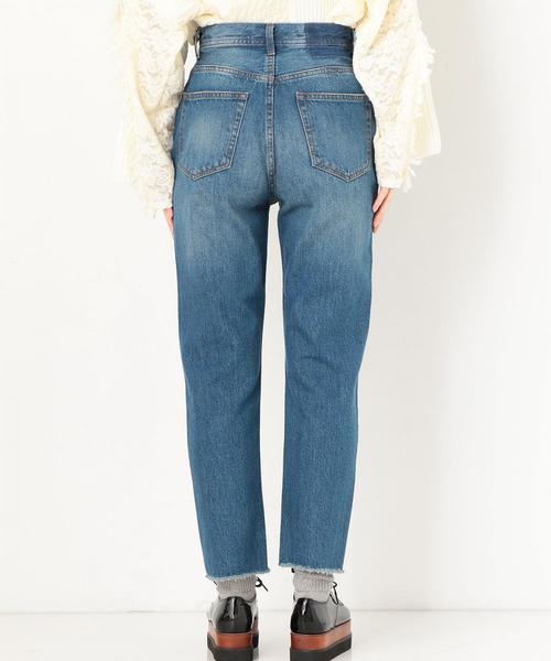 Another Edition（アナザーエディション）の「カットオフストレートDNM PT（デニムパンツ・レディース・ブラック/コバルトブルー・MEDIUM/SMALL）」の3枚目の写真