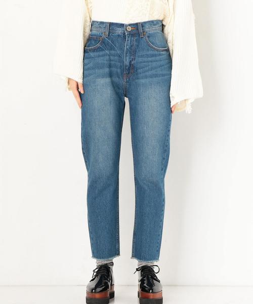 Another Edition（アナザーエディション）の「カットオフストレートDNM PT（デニムパンツ・レディース・ブラック/コバルトブルー・MEDIUM/SMALL）」の4枚目の写真