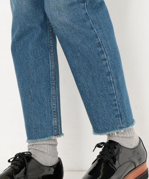 Another Edition（アナザーエディション）の「カットオフストレートDNM PT（デニムパンツ・レディース・ブラック/コバルトブルー・MEDIUM/SMALL）」の11枚目の写真