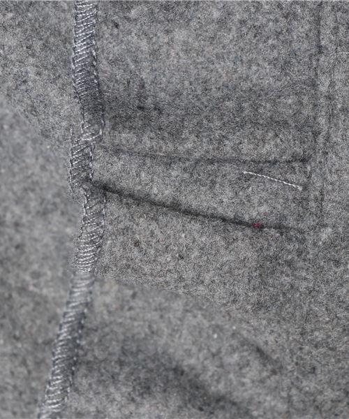 MERLOT（メルロー）の「フリルビッグポケットジャンパースカート2453（ワンピース・レディース・ブラック/ベージュ/グレー・FREE）」の4枚目の写真