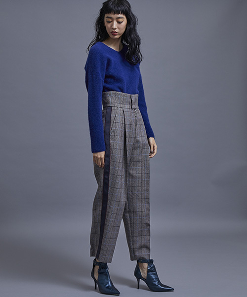 STUDIOUS(ステュディオス)の「【STUDIOUS】ハイウエストZIPサイドラインパンツ(その他パンツ・レディース・マルチ/ブラック/ベージュ・0/1)」の14枚目の写真