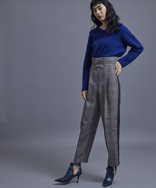 STUDIOUS(ステュディオス)の「【STUDIOUS】ハイウエストZIPサイドラインパンツ(その他パンツ・レディース・マルチ/ブラック/ベージュ・0/1)」の13枚目の写真