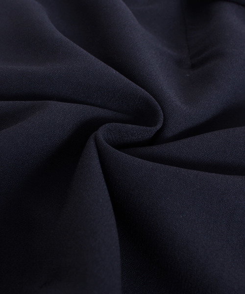 Primazel（プリマゼル）の「ウエストリボン付きフリルショルダーフロントタックワイドパンツオールインワン（つなぎ/オールインワン・レディース・ブラック/ピンク系その他/ネイビー・ONE SIZE）」の21枚目の写真