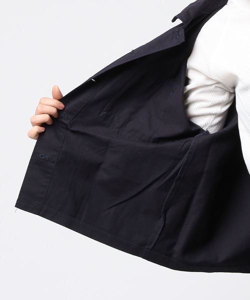 Alluge(アルージュ)の「フリルスリーブミリタリージャケット(ミリタリージャケット・レディース・ネイビー/カーキ・FREE)」の5枚目の写真