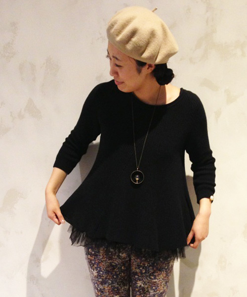 【新品】BEARDSLEY＊チュチュタンク ブラック BEARDSLEY（ビアズリー）の「チュチュニット（ニット/セーター