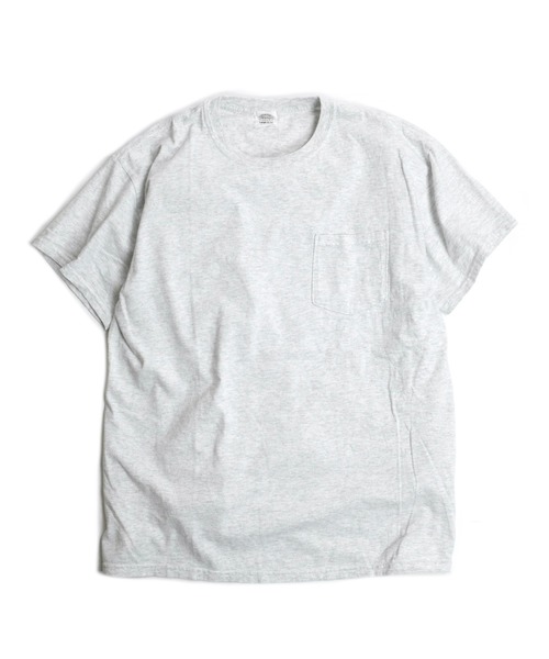 TOWNCRAFT(タウンクラフト)の「【WEB限定】TOWN CRAFT/タウンクラフト 6 OZ JERSEY POCKET SS TEE(Tシャツ/カットソー)」|ライトグレー