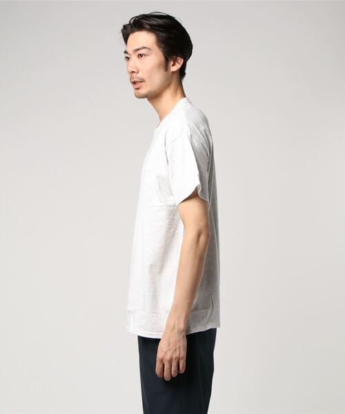 TOWNCRAFT（タウンクラフト）の「【WEB限定】TOWN CRAFT/タウンクラフト 6 OZ JERSEY POCKET SS TEE（Tシャツ/カットソー・メンズ・ライトグレー/ブラック/ネイビー/レッド/マルーン/ライトブルー/オレンジ・MEDIUM/LARGE/X-LARGE）」の9枚目の写真