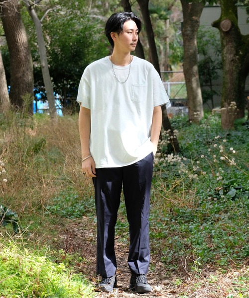 TOWNCRAFT（タウンクラフト）の「【WEB限定】TOWN CRAFT/タウンクラフト 6 OZ JERSEY POCKET SS TEE（Tシャツ/カットソー・メンズ・ライトグレー/ブラック/ネイビー/レッド/マルーン/ライトブルー/オレンジ・MEDIUM/LARGE/X-LARGE）」の14枚目の写真