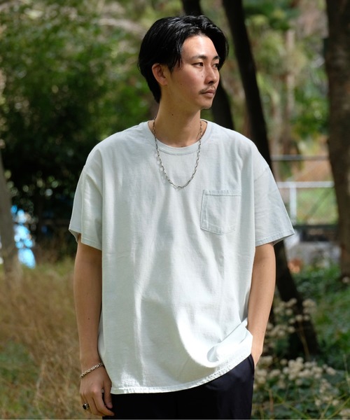 TOWNCRAFT（タウンクラフト）の「【WEB限定】TOWN CRAFT/タウンクラフト 6 OZ JERSEY POCKET SS TEE（Tシャツ/カットソー・メンズ・ライトグレー/ブラック/ネイビー/レッド/マルーン/ライトブルー/オレンジ・MEDIUM/LARGE/X-LARGE）」の13枚目の写真