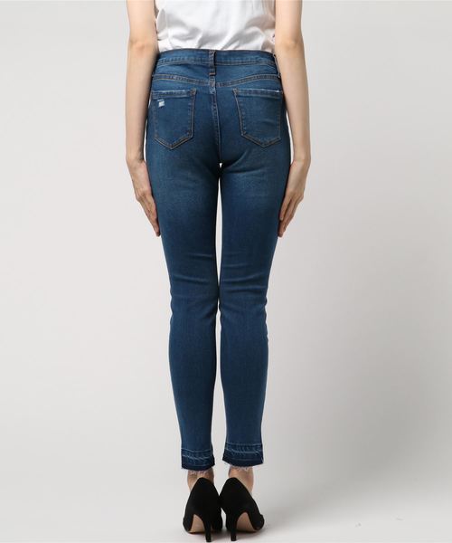 WEGO（ウィゴー）の「WEGO/スーパーフィットクラッシュスキニーパンツ（デニムパンツ・レディース・インディゴブルー・MEDIUM/LARGE）」の3枚目の写真