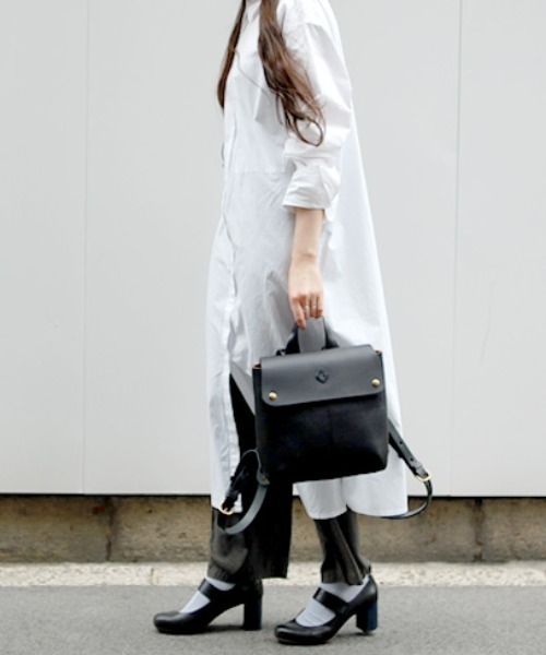 CLEDRAN(クレドラン)の「【本革】CL2815 MARCHE RUCKSACK(バックパック/リュック・レディース・ブラック/ネイビー/ブラウン/キャメル/グリーン・FREE)」の13枚目の写真